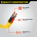 Champion Power Equipment 25-Foot 30-Amp 125/250-Volt Fan-Style Generator Extension Cord (L14-30P to four 5-20R) Gronata