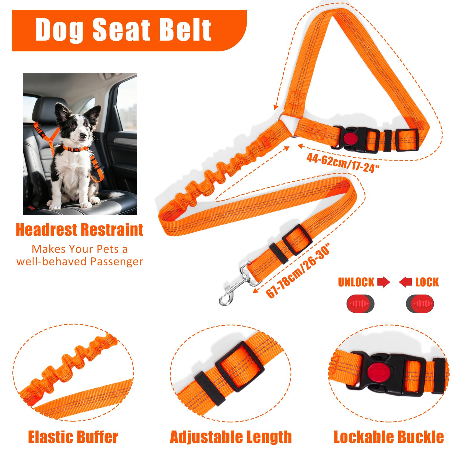 YXFDOYT No Pull Dog Harness Adjustable Collar & Leash Set - Dog Halter Harnesses Collapsible Bowls & Poop Bag Dispenser Muzzle ID Tags Toys Fits Small Medium Large Dogs (Pink-L) Gronata