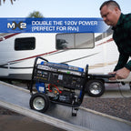 DuroMax XP13000EH 13,000-Watt Dual Fuel Portable Generator - Gas & Propane, Electric Start, Whole Home Backup Power, Transfer Switch Ready, RV & Emergency Ready Gronata