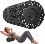FITINDEX Vibrating Foam Roller for Back Pain, FSA&HSA Eligible, 5-Speed Muscle Massage, Exercise, Muscles Deep Tissue, Physical Therapy, Pilates, Yoga, Neck, Leg, Rechargeable, Travel Portable, Gray Gronata