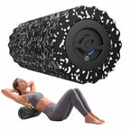 FITINDEX Vibrating Foam Roller for Back Pain, FSA&HSA Eligible, 5-Speed Muscle Massage, Exercise, Muscles Deep Tissue, Physical Therapy, Pilates, Yoga, Neck, Leg, Rechargeable, Travel Portable, Gray Gronata