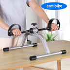 RYGEO Pedal Exerciser Mini Exercise Bike for Leg and Arm Recovery Exercise Lightweight and Portable Floor Bike(Silver) Gronata
