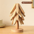 Tree Design Stand Wooden Trivets Decorative Anti Scald Heat Resistant Table Mat Coaster Wood Placemats Pot Table Heat Insulation Pad Gronata