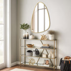 WallBeyond Asymmetrical Mirror, Irregular Mirror Full Length, Boho Wall Mirrors Decorative for Bedroom Living Room Entryway Hall, Mid Century Modern Decor 48" H x 22" W Gronata