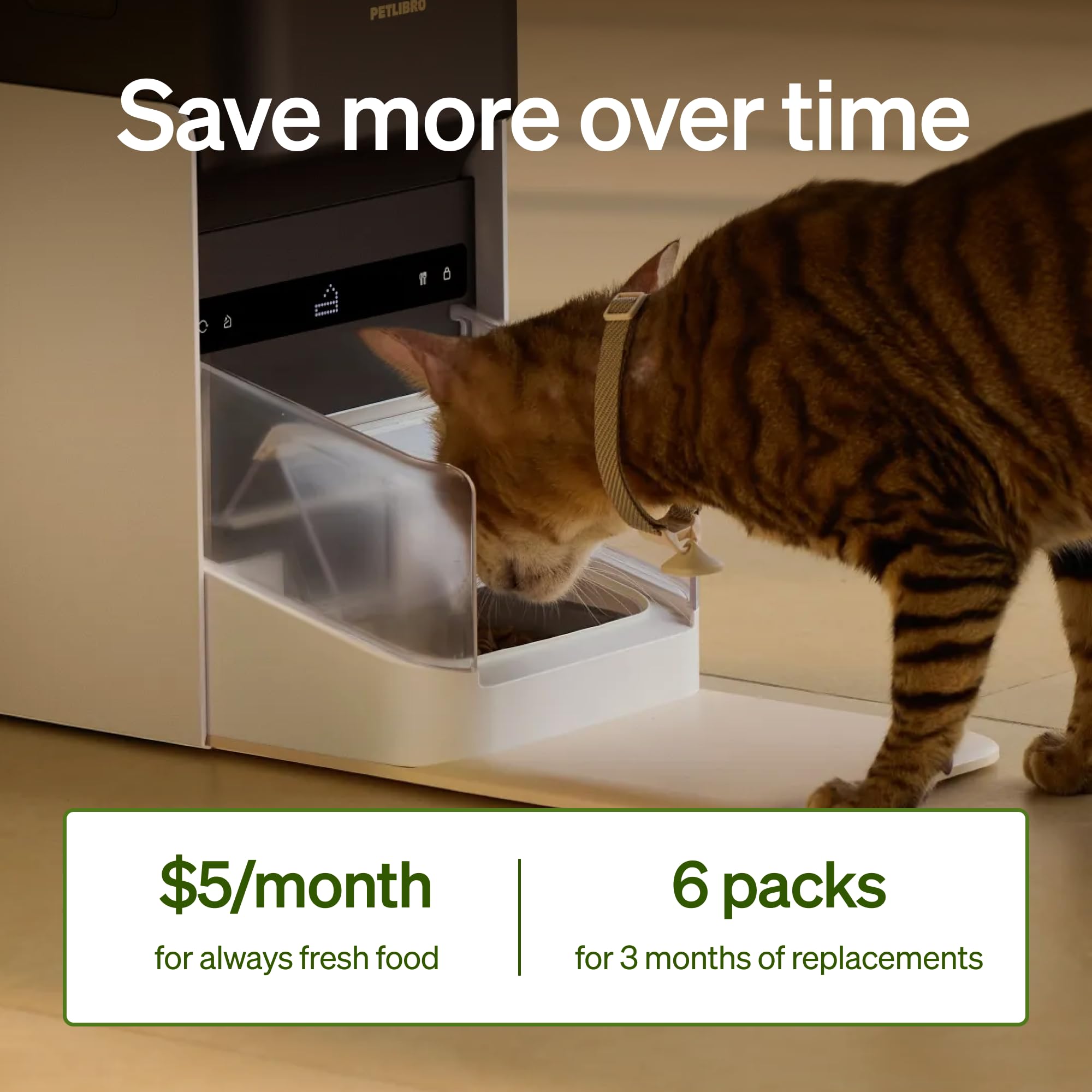 PETLIBRO Automatic Cat Feeder, 5G WiFi Automatic Dog Food Dispenser with Freshness Preservation, 5L Timed Pet Feeder with Low Food Sensor, Up to 10 Meals Per Day Gronata