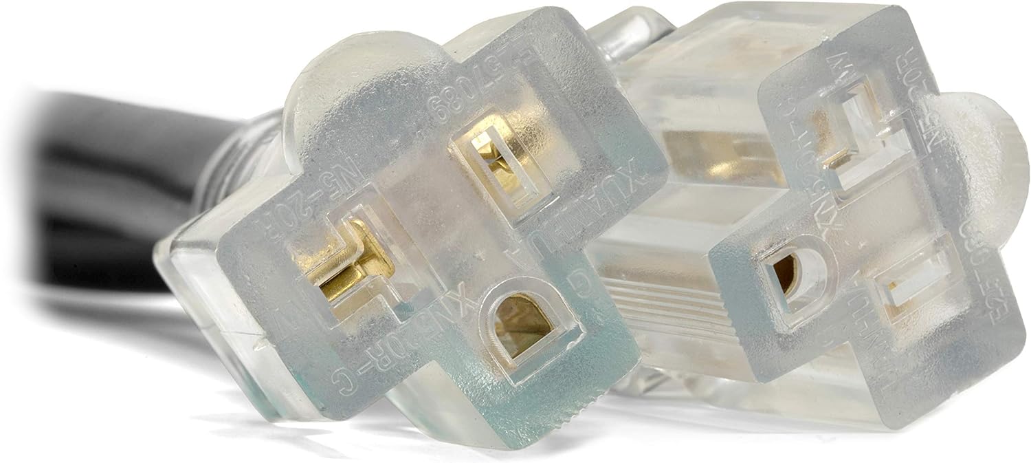 Wen PC3352 3 Feet 10-Gauge SJTW Generator Extension Cord Splitter (converts TT-30R to Two 5-20R outlets) Gronata