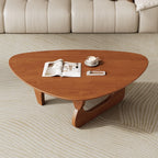 Mid Century Modern Coffee Table - Walnut Wooden Coffee Table for Living Room,Center Table Suitable for Bedroom Living Room Reception Office Tables (Walnut, Small 34.5 * 23.5 * 16in) Gronata