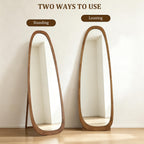 WallBeyond Asymmetrical Mirror, Irregular Mirror Full Length, Boho Wall Mirrors Decorative for Bedroom Living Room Entryway Hall, Mid Century Modern Decor 48" H x 22" W Gronata