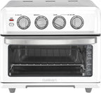 Cuisinart Air Fryer Toaster Oven, 1800W, 8-in-1 with Air Fry, Convection, Broil & Warm, 0.6 Cubic Feet, 60-Minute Timer, TOA-70NAS, Stainless Steel Gronata