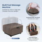 COMFIER 2 in 1 FSA Foot Massager Machine,HSA Shiatsu Foot and Calf Massager with Heat,Kneading,Vibration,Compression Massagers for Feet Health,Plantar Fasclitis,Father‘s Day Gift for Dad Gronata