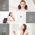 Boriwat Back Massager with Heat, 3D Kneading Massage Pillow for Back, Neck, Shoulder, Leg Pain Relief Deep Tissue, Gifts for Women Men Mom Dad Gronata