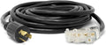 Wen PC2513 25 ft. 30-Amp 10-Gauge SJTW Fan-Style 10/3 Generator Extension Cord (converts L5-30R to Three 5-20R outlets), Black Gronata