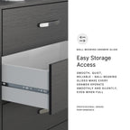 Signature Design by Ashley Finch Modern 6 Drawer Dresser with Ball-bearing Construction and Safety Stop, Black Gronata