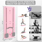JANUA Pilates Board - Pilates Reformer Set, Multi-Purpose Foldable Pilates Reformer Board for Home, 5 in 1 Pilates Sliding Board Gronata