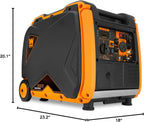WEN DF451i Super Quiet 4500-Watt Electric Start Dual Fuel RV-Ready Portable Inverter Generator with Fuel Shut-Off Gronata