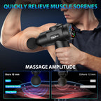 TOLOCO Massage Gun, Deep Tissue Back Massage for Athletes for Pain Relief, Percussion Massager with 10 Massages Heads & Silent Brushless Motor, Fathers Day Dad Gifts, Black Gronata