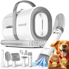 oneisall Dog Grooming Vacuum, Pet Grooming Vacuum with Clipper Nail Grinder, 1.5L Dust Cup Dog deshedding Brush with 7 Tools for Shedding Pet Hair, Home Cleaning(Blue) Gronata