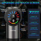 TOLOCO Massage Gun, Deep Tissue Back Massage for Athletes for Pain Relief, Percussion Massager with 10 Massages Heads & Silent Brushless Motor, Fathers Day Dad Gifts, Black Gronata