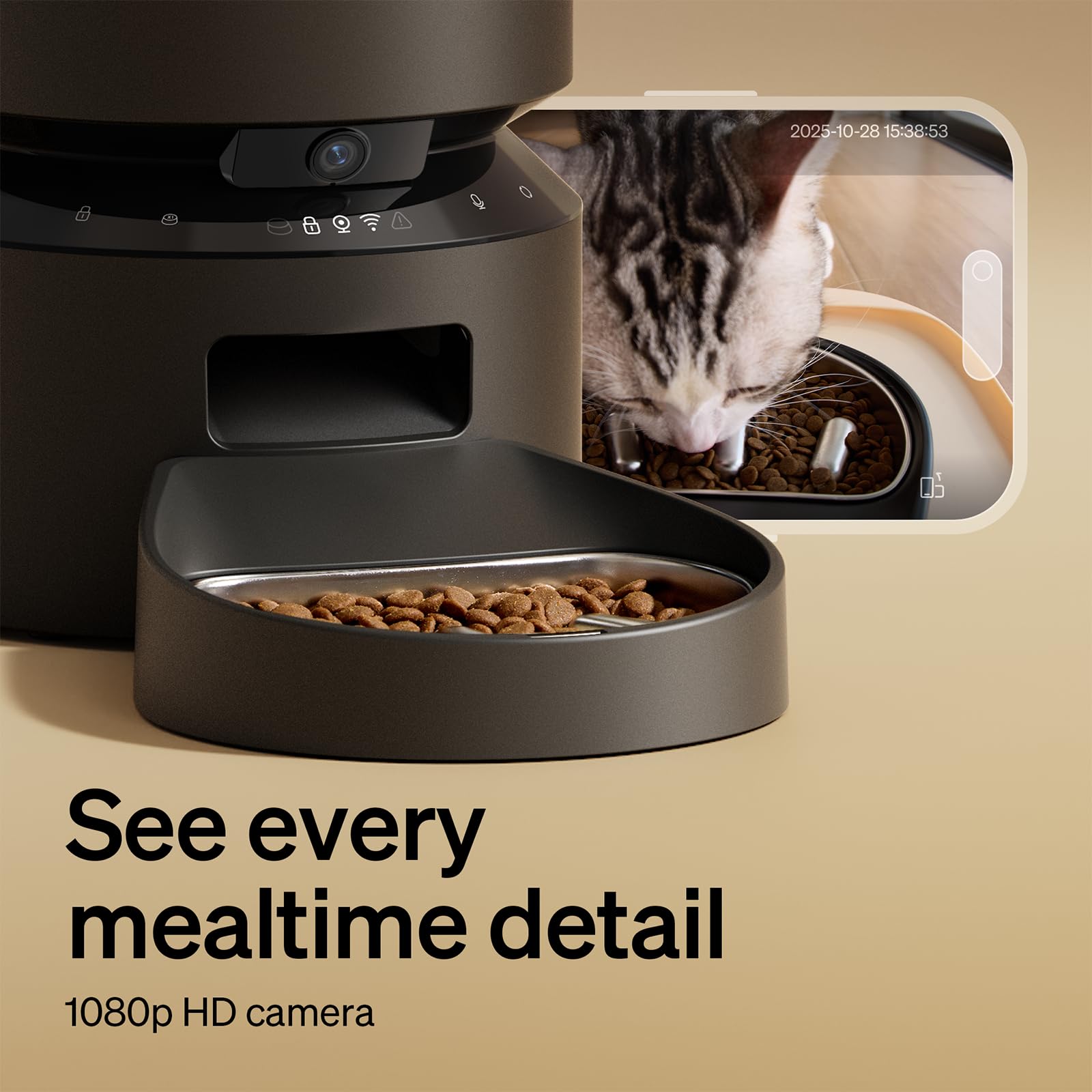PETLIBRO Automatic Cat Feeder, 5G WiFi Automatic Dog Food Dispenser with Freshness Preservation, 5L Timed Pet Feeder with Low Food Sensor, Up to 10 Meals Per Day Gronata