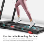 Sunny Health & Fitness Active 400 Smart Auto Incline Treadmill – Foldable Running Machine w/Bluetooth, Wi-Fi, 12% Incline, Shock Absorption & SunnyFit Fitness App - SF-T724012 Gronata