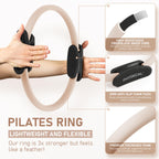 PhysKcal Pilates Ring Set, Magic Ring with 1x Core Ball, 3X Resistant Loop and 2X Flex Band, Pilates on Mat Essential Kit (Nude) Gronata