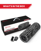 FITINDEX Vibrating Foam Roller for Back Pain, FSA&HSA Eligible, 5-Speed Muscle Massage, Exercise, Muscles Deep Tissue, Physical Therapy, Pilates, Yoga, Neck, Leg, Rechargeable, Travel Portable, Gray Gronata