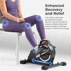 Sunny Health & Fitness Dual Function Smart Motorized Mini Bike Trainer, Under Desk Exercise Machine for Senior Training, Arm/Leg Cardio Cycle Workout, Free SunnyFit App Bluetooth Link-SF-B020029SMART Gronata