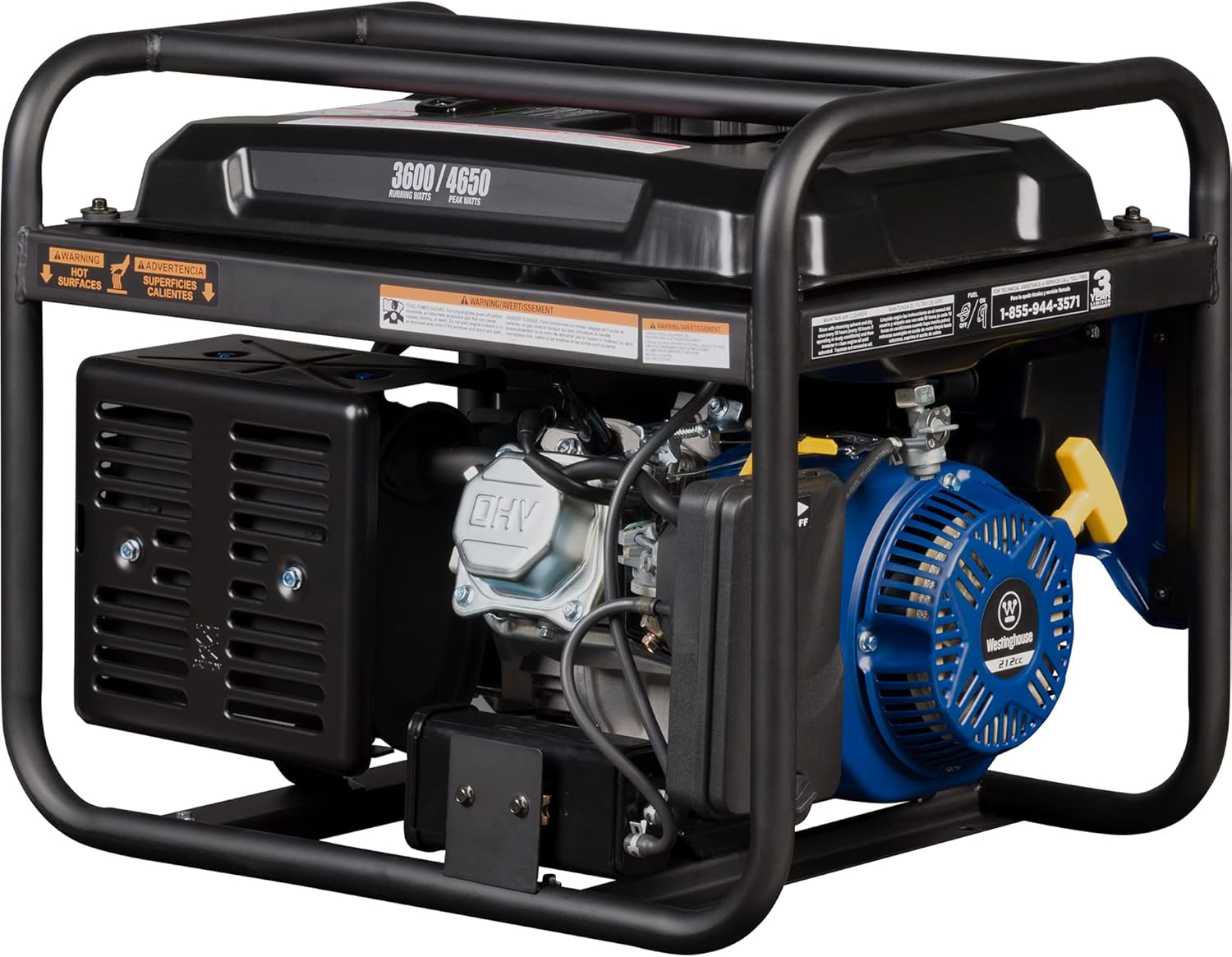 Westinghouse 4650 Peak Watt Portable Generator, RV Ready 30A Outlet, Gas Powered, CO Sensor Gronata