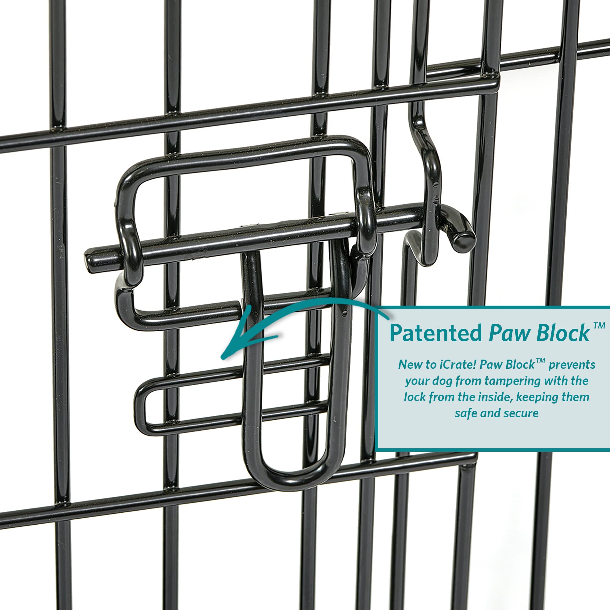 MidWest Homes for Pets 30-Inch iCrate for Medium Breeds, 21-40 lbs, Single Door Folding Dog Crate with Divider Panel, Leak-Proof Tray & Secure Latch, Portable, Durable & Easy to Assemble Gronata