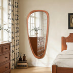 WallBeyond Asymmetrical Mirror, Irregular Mirror Full Length, Boho Wall Mirrors Decorative for Bedroom Living Room Entryway Hall, Mid Century Modern Decor 48" H x 22" W Gronata