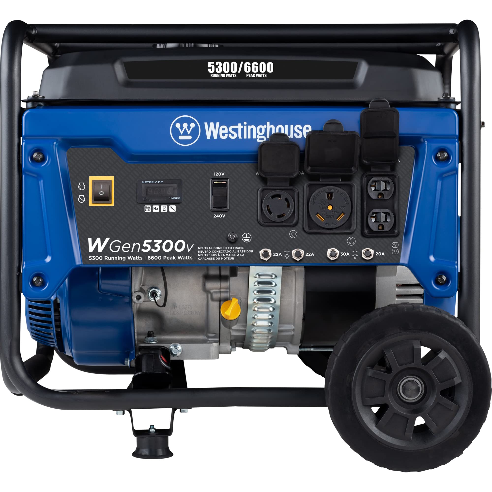 Westinghouse 6500 Watt Dual Fuel Home Backup Portable Generator, Transfer Switch Ready 30A Outlet, RV Ready 30A Outlet, CO Sensor Gronata