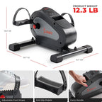 Sunny Health & Fitness Dual Function Smart Motorized Mini Bike Trainer, Under Desk Exercise Machine for Senior Training, Arm/Leg Cardio Cycle Workout, Free SunnyFit App Bluetooth Link-SF-B020029SMART Gronata