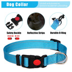 YXFDOYT No Pull Dog Harness Adjustable Collar & Leash Set - Dog Halter Harnesses Collapsible Bowls & Poop Bag Dispenser Muzzle ID Tags Toys Fits Small Medium Large Dogs (Pink-L) Gronata