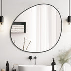 WallBeyond Asymmetrical Mirror, Irregular Mirror Full Length, Boho Wall Mirrors Decorative for Bedroom Living Room Entryway Hall, Mid Century Modern Decor 48" H x 22" W Gronata