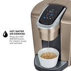 Keurig K-Elite Single Serve K-Cup Pod Coffee Maker, with Strength and Temperature Control, Iced Coffee Capability, 8 to 12oz Brew Size, Programmable, Brushed Slate Gronata