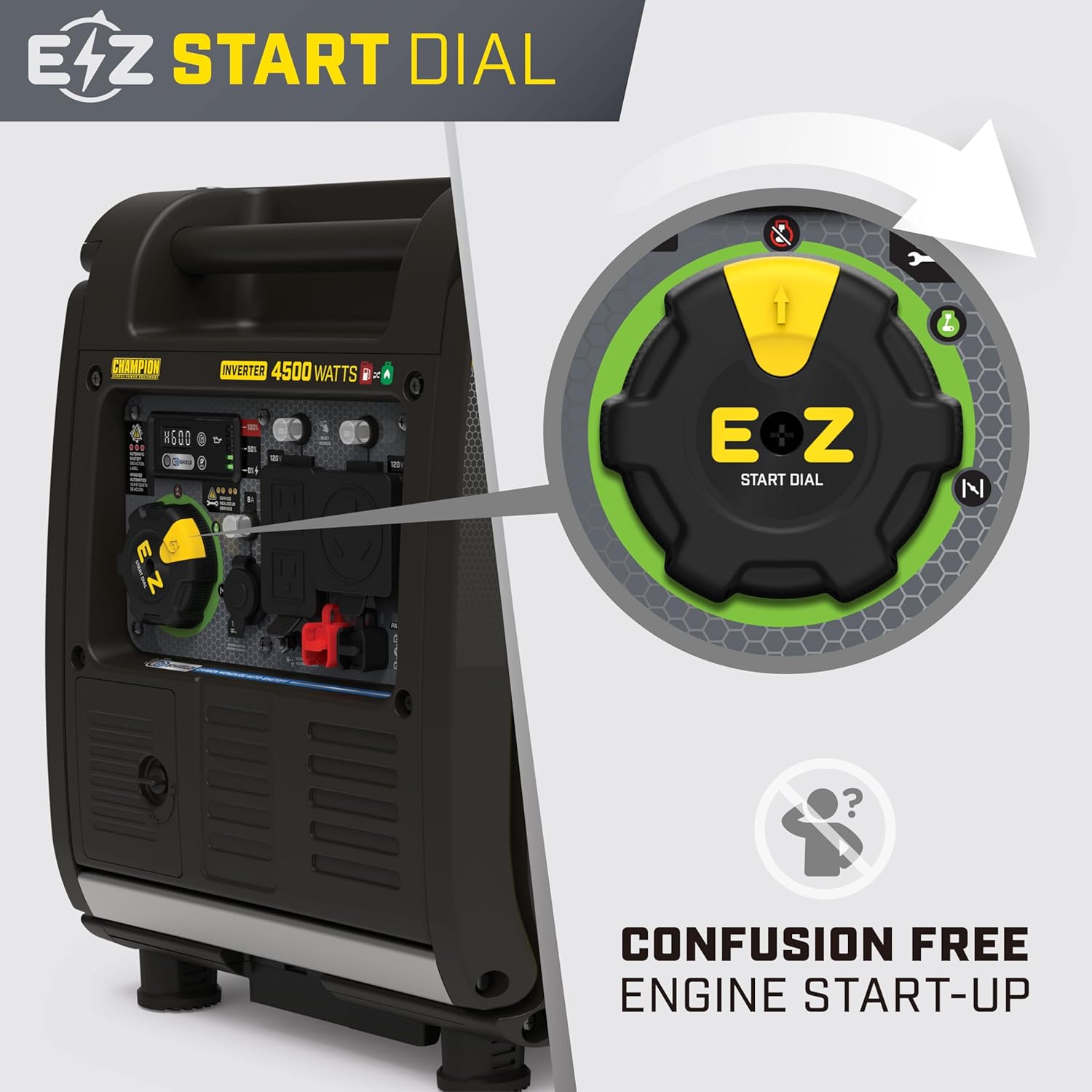 Champion Power Equipment 4500-Watt Electric Start Dual Fuel RV Ready Portable Inverter Generator with Quiet Technology and Free 3-Year Warranty Gronata