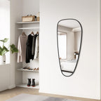 WallBeyond Asymmetrical Mirror, Irregular Mirror Full Length, Boho Wall Mirrors Decorative for Bedroom Living Room Entryway Hall, Mid Century Modern Decor 48" H x 22" W Gronata