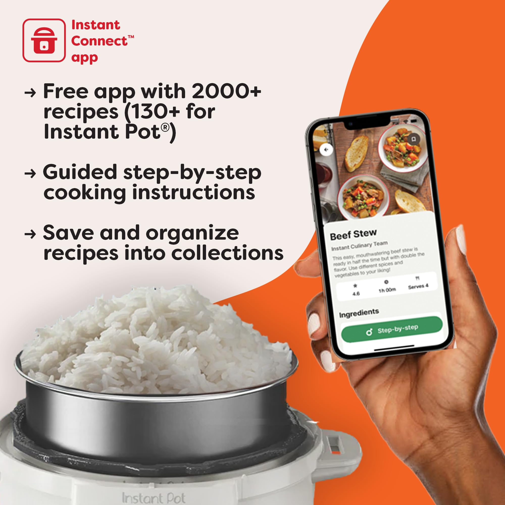 Instant Pot Duo 7-in-1 Electric Pressure Cooker, Slow Cooker, Rice, Steamer, Sauté, Yogurt Maker, Warmer & Sterilizer, Includes App With Over 800 Recipes, Stainless Steel, 6 Quart Gronata
