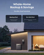 Anker SOLIX Smart Inlet Box, Manual Whole-Home Backup with Smart Daily Savings for E10, Reduce Up to 80% Bills, NEMA 3R Weatherproof, Plug & Play, Storm Guard Mode Gronata