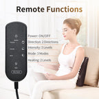 Boriwat Back Massager with Heat, 3D Kneading Massage Pillow for Back, Neck, Shoulder, Leg Pain Relief Deep Tissue, Gifts for Women Men Mom Dad Gronata