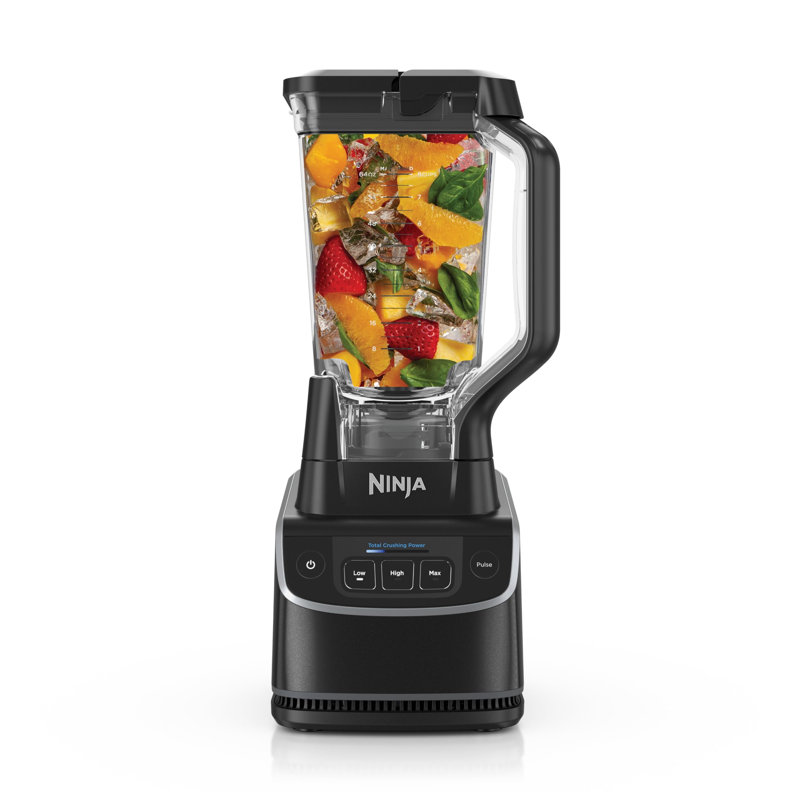 Ninja Professional Blender | Smoothie Blending, Drink Mixer, Grinder, Ice Crusher, Frozen Fruit Blending | 1000W Power, Total Crushing Technology, XL 72-oz. Pitcher | Black & Grey | BL610 Gronata