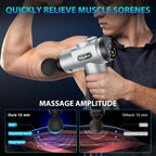 TOLOCO Massage Gun, Deep Tissue Back Massage for Athletes for Pain Relief, Percussion Massager with 10 Massages Heads & Silent Brushless Motor, Fathers Day Dad Gifts, Black Gronata
