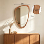 WallBeyond Asymmetrical Mirror, Irregular Mirror Full Length, Boho Wall Mirrors Decorative for Bedroom Living Room Entryway Hall, Mid Century Modern Decor 48" H x 22" W Gronata