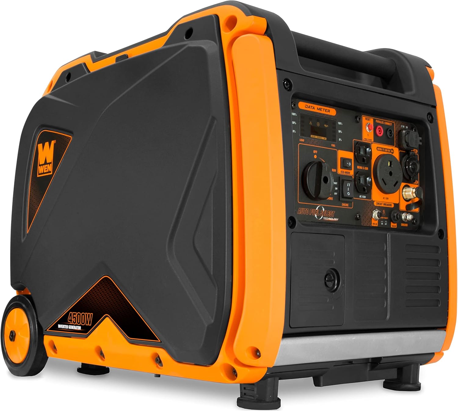 WEN DF451i Super Quiet 4500-Watt Electric Start Dual Fuel RV-Ready Portable Inverter Generator with Fuel Shut-Off Gronata