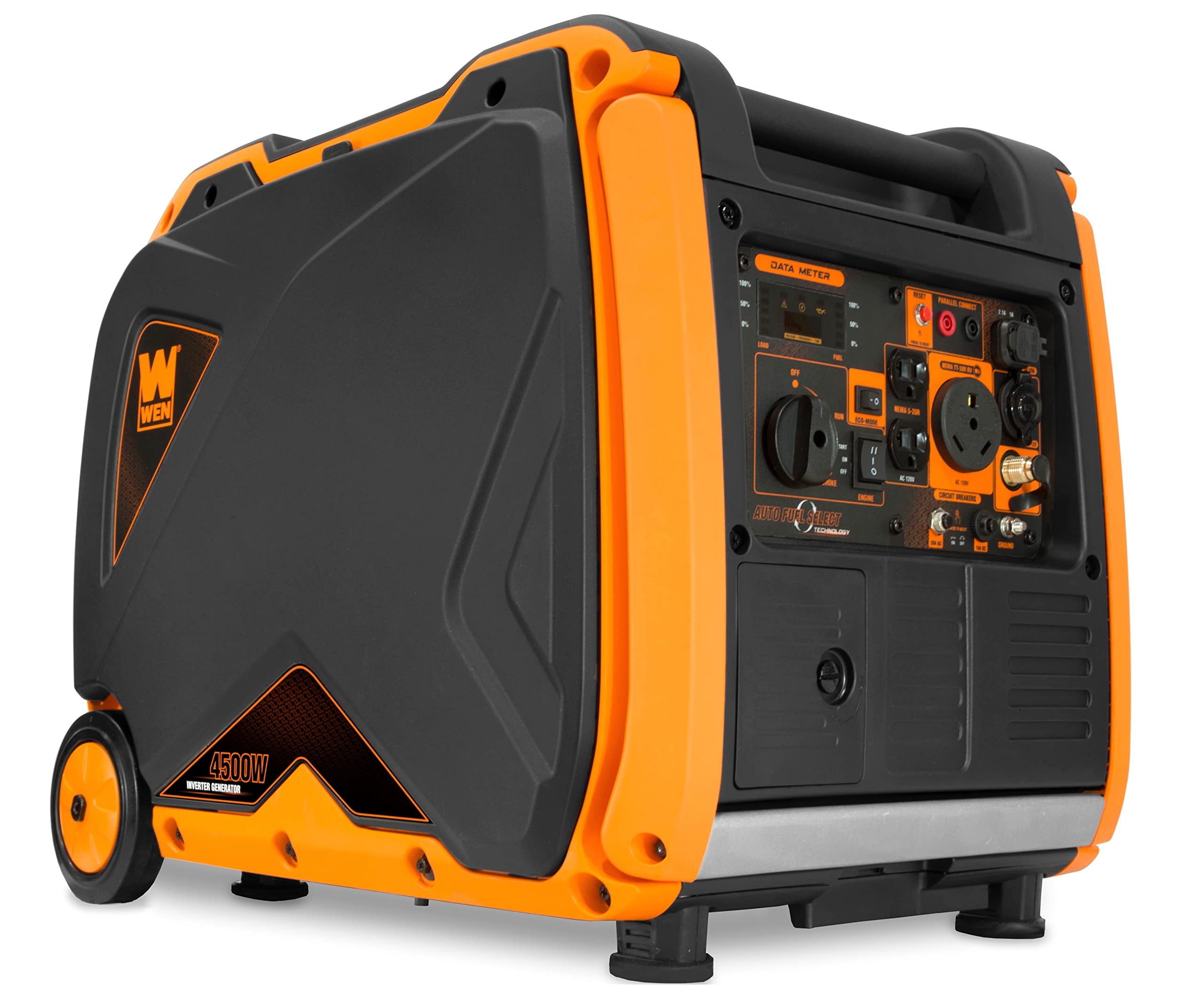 WEN DF451i Super Quiet 4500-Watt Electric Start Dual Fuel RV-Ready Portable Inverter Generator with Fuel Shut-Off Gronata