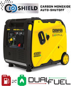 Champion Power Equipment 4500-Watt Electric Start Dual Fuel RV Ready Portable Inverter Generator with Quiet Technology and Free 3-Year Warranty Gronata