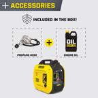 Champion Power Equipment 2500-Watt Dual Fuel Portable Inverter Generator with Quiet Technology and CO Shield Gronata