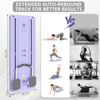 JANUA Pilates Board - Pilates Reformer Set, Multi-Purpose Foldable Pilates Reformer Board for Home, 5 in 1 Pilates Sliding Board Gronata
