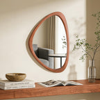 WallBeyond Asymmetrical Mirror, Irregular Mirror Full Length, Boho Wall Mirrors Decorative for Bedroom Living Room Entryway Hall, Mid Century Modern Decor 48" H x 22" W Gronata