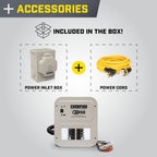 Champion Power Equipment 50-Amp Indoor-Rated Manual Transfer Switch with 30-Foot Generator Power Cord and Weather-Resistant Power Inlet Box Gronata